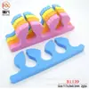 Herramientas para uñas suministros esponja separador de dedos del pie dedo del pie algodón dedo del pie separador clip pie Algodón