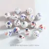 Cuentas Cerámicas Rosas y Radiantes, Cuentas Asimétricas Lindas con Agujero Recto, Accesorios para Pulseras de Material DIY, Lote de Cuentas Sueltas