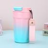Taza de vacío de acero inoxidable 316 de color sólido simple, portátil, con cuerda de vacío, taza de café octogonal, taza portátil para ocio al aire libre