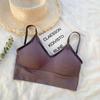 Roupa íntima feminina com cruzamento nas costas para realçar o busto pequeno, fina, de verão, com bojo triangular, para usar por cima, sutiã grande sem costas, sutiã esportivo
