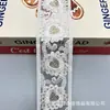 Diadema de Nuevo Estilo, Cinta para la Cabeza, Adorno para la Cabeza, Adorno de Sombrero para la Cabeza, Lentejuelas de Poliéster en Forma de Corazón Blanco, Accesorios Bordados para Ropa, Código de Barras