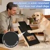 Tabla de Rascar de Madera para Mascotas con Comedero, Rascador Creativo Ajustable para Uñas de Perro, Estructura de Escalada para Perros de Madera Maciza