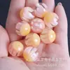Múltiples Estilos de Cuentas Redondas con Purpurina Fina de 16 mm, Cintas con Lámina de Oro, Cuentas Sueltas para Cadenas de Teléfono DIY, Pulseras, Collares y Accesorios de Joyería
