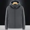 Nuevo sudadera deportiva con forro polar para hombre, chaqueta de forro polar, cortavientos con forro de forro polar, sudadera de forro polar