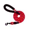 Suministros explosivos para mascotas cuerda redonda reflectante cuerda para perro al por mayor punto transfronterizo nailon multicolor tracción continua cuerda para perro