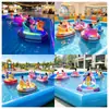 Espacio de estacionamiento: barco de manivela para padres e hijos, bote de choque eléctrico iluminado, equipo inflable para juegos acuáticos infantiles para diversión interactiva