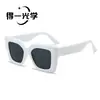Gafas de Sol Cuadradas de Marco Grande Transfronterizas, Gafas de Sol, Gafas de Sol para Mujer, Gama Alta, Anti-UV, Protección Solar