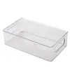 Caja de Joyería Transparente Multifuncional de Gran Capacidad Almacenamiento Cesta de Almacenamiento para Artículos Varios de Escritorio Caja de Almacenamiento para el Hogar de Estudiantes