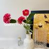 Flores de Boda Simuladas de Aroma Oscuro con Tres Cabezas, Decoración del Hogar, Ramos Exclusivos de Comercio Electrónico, Hortensias Simuladas Realistas de Alta Gama