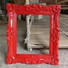 Moldura de Foto Estilo Europeu Retrô Moldura de Adereço para Cena de Casamento Moldura de Decoração de Casamento de Plástico Moldura para Foto de Vestido de Noiva Ornamento