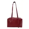 Moda Japonesa Coreana Couro Oleado com Cera 2026 Feminina Outono Novo Retrô High-End Para o Trabalho Niche Ombro Único Portátil de Braço Bolsa