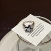 Anillo abierto de ópalo estrella de la suerte a color contrastante para mujer, ins versátil personalidad, anillo de dedo índice para pareja, anillo de temperamento de moda