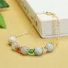 Pulsera Aiyu de Jade Natural Birmano Grado a para Mujer Joyería Vintage al Por Mayor Dropshipping S3120710