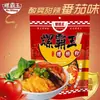 Luobawang Auténticos Fideos de Caracol Hervidos Multi-sabor Tomate Picante Estilo Liuzhou, una Especialidad Local, Bolsa de 330g