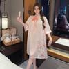 Nova camisola de seda gelo estilo chinês feminina verão novo estilo estampado estilo quente roupas de casa guofeng de alta qualidade seda live daifa