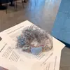 2026 Estilo Coreano Estilo Perezoso Organza Estampado de Leopardo Textura Esponjosa Malla Scrunchie Accesorio para el Cabello para Mujeres