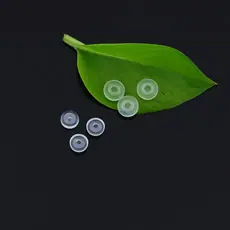 防过敏PC材质树脂防痛垫透明圆形弹簧耳夹垫螺丝耳夹垫隐形无耳洞