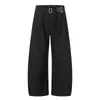 Calças Casuais Retro Old Money Style com Caimento Masculino Loose Design de Nicho Plissadas Versáteis de Perna Larga Longas