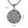 Estilo Étnico Colgante de Loto Cadena Larga para Suéter Simple Versátil Otoño e Invierno Collar Unisex Accesorio Colgante Retro