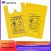 Saco de lixo médico amarelo engrossado Hospital Flat Vest Portable Medical Waste Packaging Plastic Bag Atacado