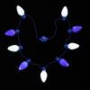 Colar emissor de luz 9 Luzes Corda emissora de luz LED Hanukkah party props lâmpada joias emissoras de luz Colar Hanukkah