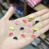 Decoração de Manicure em Resina Óculos Estereoscópicos Joias para Unhas DIY Brincos Capa de Celular Acessórios de Unha Vestíveis