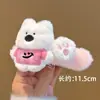 Oso de Nieve Oso Lindo Peluche Pinza para el Cabello Mujer Parte Trasera de la Cabeza Pinza Grande Adorno para la Cabeza Pinza de Pico de Pato Otoño Invierno 2024