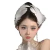Pena Branca lindos acessórios de cabelo para noiva grampo infantil Cisne Negro apresentação de palco adereço de cabeça clipe lateral clipe superior