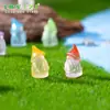 Nuevo producto transfronterizo: Figuras de enanos de Pascua que brillan en la oscuridad, accesorios decorativos DIY para jardinería y paisajismo, adornos para paisajes en miniatura