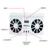 Ventilador de Coche Refrigeración de Coche Ventilador Solar para Coche Circulador de Coche Ventilador de Escape Ventilador de Escape Rápido para Coche Blanco
