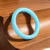 Atacado de cristal Azul Céu opala sintética pulseira vidro 10mm tubo redondo pulseira diâmetro interno 6cm