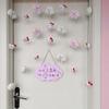 Coração de Menina Fofo Estilo Ins Cortina Universal para Todas as Estações Acessórios Decorativos Cortina de Porta com Boneca Cortina de Porta Divisória Sem Furos Cortina de Quarto