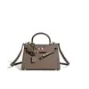 Mini Bolsa Kelly em Amarelo Frango Couro Genuíno para Mulheres, Bolsa Versátil com um Novo Toque de Luxo, Bolsa de Mão, Ombro e Transversal, Atacado do Fabricante