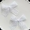 Laço de renda branco puro japonês DIY tiara grampo de cabelo acessórios para vestuário calçados atacado laço de nó manual atacado