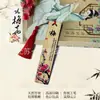 Marcadores de Libro de Bambú Estilo Chino, Serie Flor de Ciruelo, Orquídea, Bambú y Crisantemo, Etiquetas de Madera y Bambú, Regalos, Tesis de Graduación, Marcadores de Libro Estilo Chino