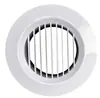 Saída de Ar Fresco Redonda de ABS Ventilação Tipo Pressão Ajustável Placa Redonda Embutida Saída de Ar Fresco Sistema de Ar Fresco Saída de Ar Fresco