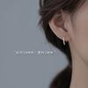 Pendientes Chapados en Plata 925 para Mujer, Diseño de Nicho, Fila de Diamantes, Modernos y Elegantes, Joyería Amigable con los Oídos, Sensación de Lujo de Verano