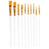 Set de Pinceles para Pintura al Óleo de 10 Piezas Transfronterizo Mango Largo Pincel para Pintura Artística Acuarela Gouache Venta Directa de Fábrica