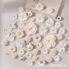 Kit de Materiales para Arreglo Floral de 48 Piezas para Accesorios de Flor para Pasador de Pelo Hecho a Mano DIY, Componentes de Sombrilla de Flor, Decoración de Bodas y Hoteles, Flores Artificiales