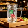 Taza de Cerveza para Mascotas con Asa, Taza de Gran Capacidad para Cerveza Artesanal, Taza de Cerveza de Barril 500ml, Taza Desechable para Cerveza de Barril