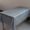 Fornecedor da Fabricante Toalha de Mesa Descartável para Festa Tecido Plástico PE Mesa de Sobremesa de Aniversário Toalha de Mesa Cor Pura 137*183cm