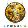 Apanhador de Luz de Quebra-Cabeça Acrílico Transfronteiriço 83 Peças Decoração para Pendurar na Janela de Casa e Decoração de Jardim Enfeites Coloridos de Vidro para Pendurar