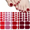 Fábrica Zhengxiang Personalizado Color Puro Simple Transfronterizo DIY Pegatinas para Uñas de los Pies Oem Impermeables Blanqueadoras Pegatinas para Manicura de Uñas de los Pies