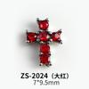 Nuevo Arte de Uñas Estilo Gótico Estilo Oscuro Cruz Aleación Diamante Punk Spice Arte de Uñas Decorativo Calcomanía para Uñas ZS2021