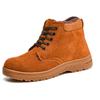 Sapatos de Segurança Masculinos de Inverno, Antichoque, Antiperfurantes, Impermeáveis, Resistentes ao Desgaste, Antiderrapantes, Quentes, Sapatos de Obra com Biqueira de Aço, Espessados e Quentes
