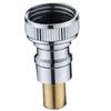Grifo para Lavadora Válvula Automática de Corte de Agua para Evitar Caídas Adaptador de Grifo Accesorios Especiales para Hogar de 4 Puntos Todo Cobre