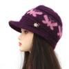 Sombrero para personas de mediana edad y ancianos para mujer, sombrero de lana grueso de invierno para madre, abuela, anciana, para andar en bicicleta en otoño e invierno para mantener el calor