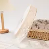 Cinta de Copo de Nieve con Borde Ondulado de 5 cm, Cinta de Gasa de Copo de Nieve, Accesorios para el Cabello, Moño, Accesorios para la Ropa, Decoración de Cajas de Regalo, Cinta Hueca