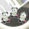 Parche acrílico coreano con diseño de panda de dibujos animados, hecho a mano, con diseño de dibujos animados, para refrigerador, accesorio para el cabello