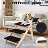 Escalera de Madera Nueva para Perros Transfronteriza para Interiores y Exteriores Escaleras Convenientes Asistidas para Mascotas Escaleras Rampa Plegables Estante para Trepar Gatos